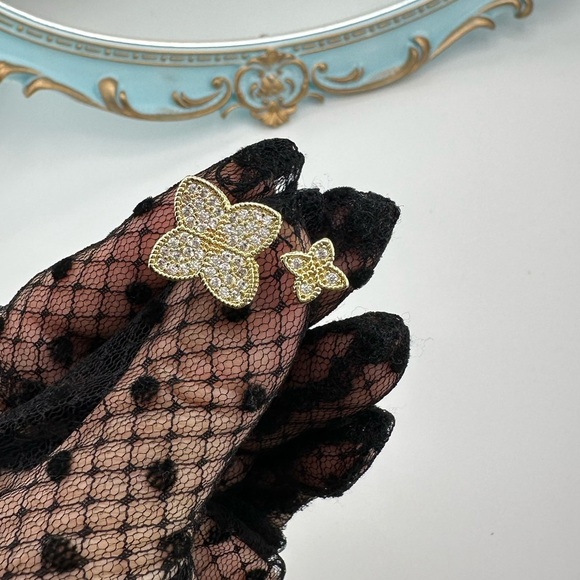 Alhambra Gold Crystal Adjustable Ring - Picture 4 of 13